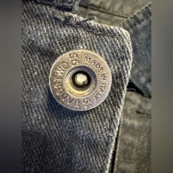 Graphic Black Denim Jacket Punk Streetwear moto Jean Jacket Angel Patch - Picture 10 of 16